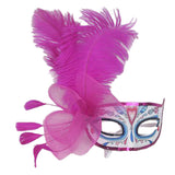 Maxbell Sexy Women Eye Face Mask Masquerade Ball Halloween Costume Party Hot Pink