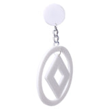 Maxbell Statement Geometry Round Square Dangle Earrings Ear Stud Novelty Decor