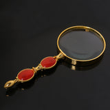 Maxbell Magnifier Reading Magnifying Handheld Glass Handle Vision Aid Jewelers 72mm