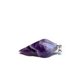 Maxbell Natural Gemstones Hexagonal Pointed Pendant Amethyst