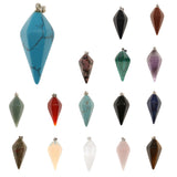 Maxbell Natural Gemstones Hexagonal Pointed Pendant Amethyst