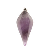 Maxbell Natural Gemstones Hexagonal Pointed Pendant Amethyst
