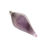 Maxbell Natural Gemstones Hexagonal Pointed Pendant Amethyst