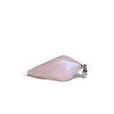Maxbell Natural Gemstones Hexagonal Pointed Pendant Pink Quartz