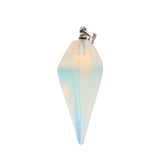 Maxbell Natural Gemstones Hexagonal Pointed Pendant Opalite