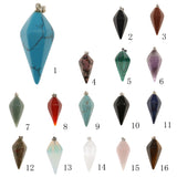 Maxbell Natural Gemstones Hexagonal Pointed Pendant Opalite