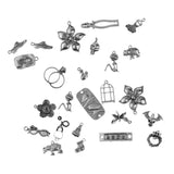 Maxbell Alloy Charm Pendants DIY Craft Jewelry Findings Clothing Accessories Silver