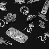 Maxbell Alloy Charm Pendants DIY Craft Jewelry Findings Clothing Accessories Silver