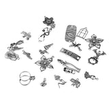 Maxbell Alloy Charm Pendants DIY Craft Jewelry Findings Clothing Accessories Silver