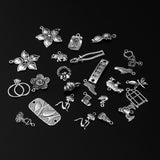 Maxbell Alloy Charm Pendants DIY Craft Jewelry Findings Clothing Accessories Silver