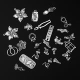 Maxbell Alloy Charm Pendants DIY Craft Jewelry Findings Clothing Accessories Silver