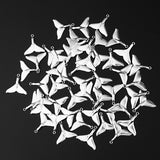 Maxbell 50 Pieces Sea Animal Whale Tail Pendant Findings Bead Crafts Antique Silver