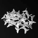 Maxbell 50 Pieces Sea Animal Whale Tail Pendant Findings Bead Crafts Antique Silver