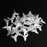 Maxbell 50 Pieces Sea Animal Whale Tail Pendant Findings Bead Crafts Antique Silver