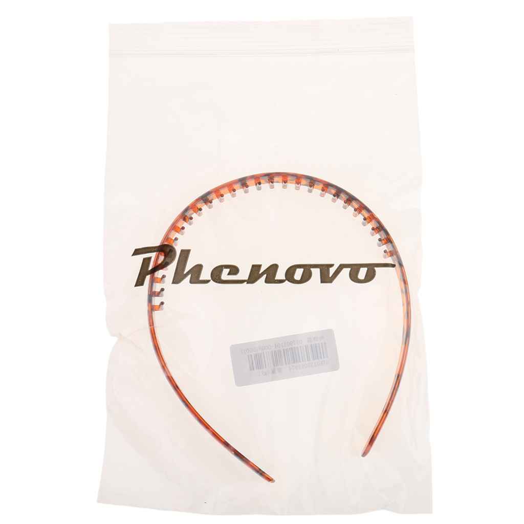 Maxbell Phenovo Hair Band Comb Toothed Headband Women Men Girl Hair Accessory 3
