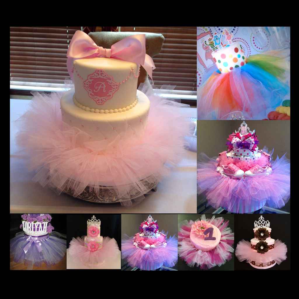 Maxbell Tulle Tutu Cake Skirt Wedding Chair Party Birthday Xmas Decoration Prop  Rose