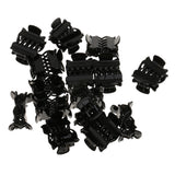 Maxbell 30pcs Wholesale Mini Hair Claws Clamps Bulldog Clips Hair Grips Black