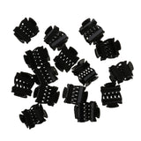Maxbell 30pcs Wholesale Mini Hair Claws Clamps Bulldog Clips Hair Grips Black