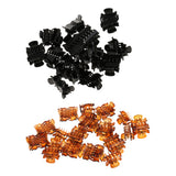 Maxbell 30pcs Wholesale Mini Hair Claws Clamps Bulldog Clips Hair Grips Black