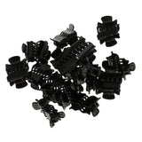 Maxbell 30pcs Wholesale Mini Hair Claws Clamps Bulldog Clips Hair Grips Black