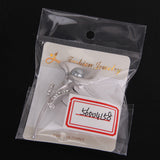 Maxbell Elegant Silver Plated Pearl Brooch Pin Wedding Jewelry for Bride & Groom