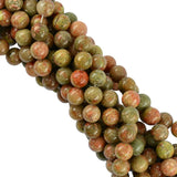 Maxbell 10mm Natural Autumn Jasper Loose Beads Round Jewelry Making Spacer Strand