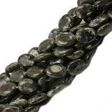 Maxbell 12mm Natural Oval Black Labradorite Larvikite Jewelry making DIY Loose Beads