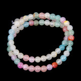 Maxbell 70pcs 6mm Natural Colorful Jade Round Gemstone Loose Beads Spacer Jewelry