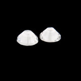Maxbell 288pcs/Ss30 Glass Crystal Round Flat Back Rhinestones White Acrylic