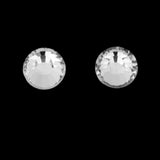 Maxbell 288pcs/Ss30 Glass Crystal Round Flat Back Rhinestones White Acrylic