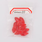 Maxbell 10pcs Teardrop Glass Beads Faceted Crystal Beads Jewelry Making Craft Red