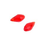 Maxbell 10pcs Teardrop Glass Beads Faceted Crystal Beads Jewelry Making Craft Red