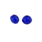 Maxbell 50 Crystal Faceted Gemstone Glass Rondelle Loose Beads Jewelry 4mm Royalblue