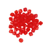 Maxbell 50 Faceted Glass Crystal Loose Beads Spacer Bicone Jewelry Finding 4mm Red