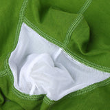 Maxbell Men Briefs Mesh Bulge Pouch Boxers Underwear Shorts Male Panties 2XL Green