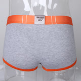 Maxbell Men Briefs Mesh Bulge Pouch Boxers Underwear Shorts Male Panties 2XL Gray