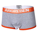 Maxbell Men Briefs Mesh Bulge Pouch Boxers Underwear Shorts Male Panties XL Gray