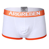 Maxbell Men Briefs Mesh Bulge Pouch Boxers Underwear Shorts Male Panties XL White
