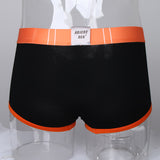 Maxbell Men Briefs Mesh Bulge Pouch Boxers Underwear Shorts Male Panties 2XL Black