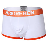 Maxbell Men Briefs Mesh Bulge Pouch Boxers Underwear Shorts Male Panties L White