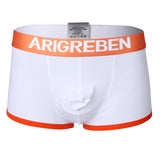 Maxbell Men Briefs Mesh Bulge Pouch Boxers Underwear Shorts Male Panties 2XL White