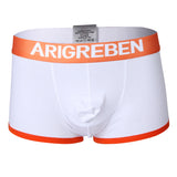 Maxbell Men Briefs Mesh Bulge Pouch Boxers Underwear Shorts Male Panties 2XL White