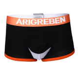 Maxbell Men Briefs Mesh Bulge Pouch Boxers Underwear Shorts Male Panties M Black