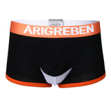 Maxbell Men Briefs Mesh Bulge Pouch Boxers Underwear Shorts Male Panties M Black