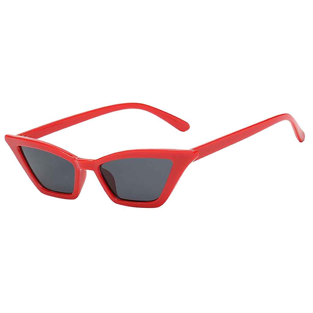 Maxbell Vintage Sunglasses Women Cat Eye Designer Sunglasses Eyewear  Red Black