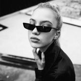 Maxbell Vintage Sunglasses Women Brand Designer Small Frame Sun Glasses White+Purple