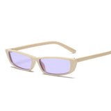 Maxbell Vintage Sunglasses Women Brand Designer Small Frame Sun Glasses White+Purple