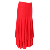 Maxbell new square ballroom dance dress big swing skirt dance dress Red