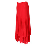 Maxbell new square ballroom dance dress big swing skirt dance dress Red