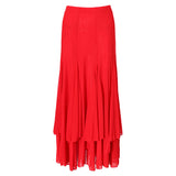 Maxbell new square ballroom dance dress big swing skirt dance dress Red